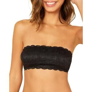 Cosabella Never Say Never Flirtie Lace Bandeau Bra Black Size L 0420